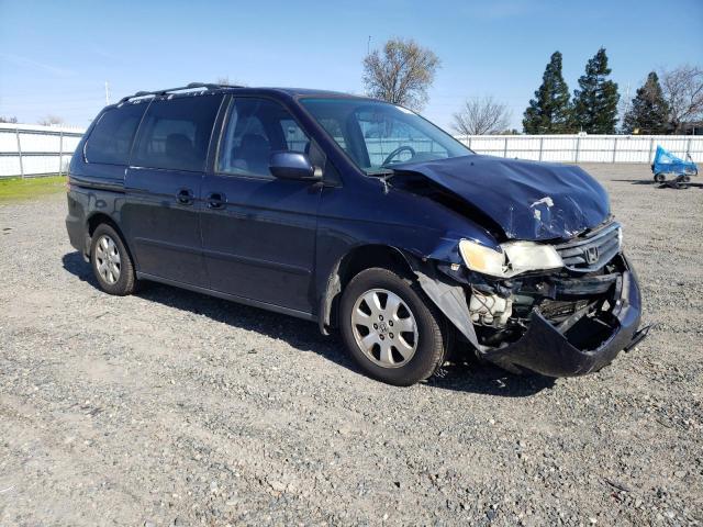 5FNRL18904B119326 - 2004 HONDA ODYSSEY EXL BLUE photo 4