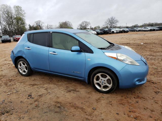 JN1AZ0CP0BT004895 - 2011 NISSAN LEAF SV BLUE photo 4