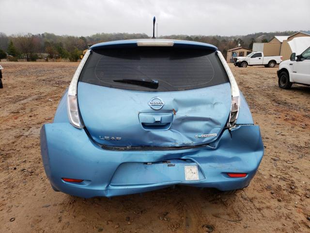 JN1AZ0CP0BT004895 - 2011 NISSAN LEAF SV BLUE photo 6