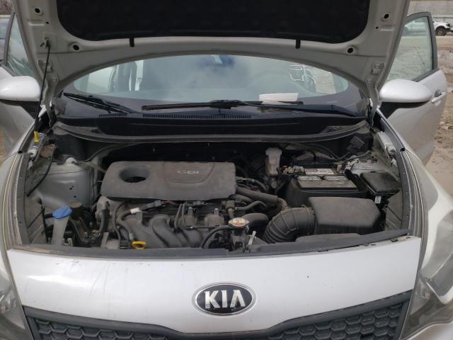 KNADM4A3XG6540210 - 2016 KIA RIO LX SILVER photo 11