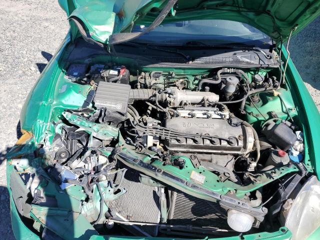 JHMEH6162RS004748 - 1994 HONDA CIVIC DEL SOL SI GREEN photo 11