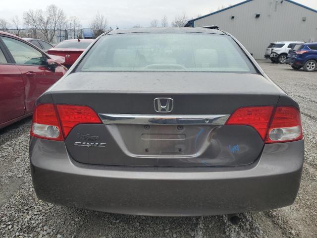 19XFA16549E011135 - 2009 HONDA CIVIC LX GRAY photo 6