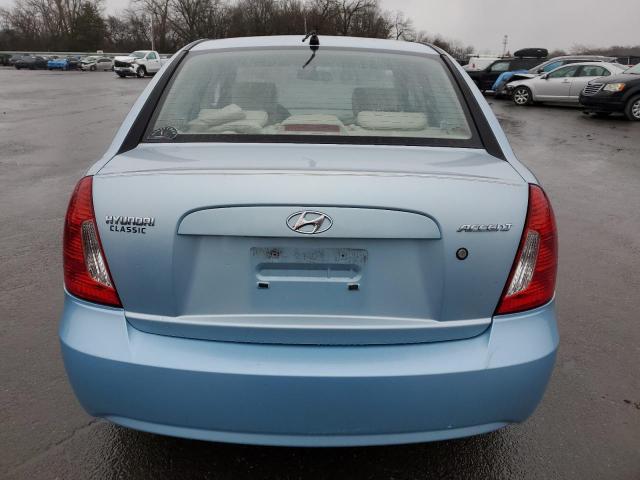 KMHCN46C08U215174 - 2008 HYUNDAI ACCENT GLS BLUE photo 6