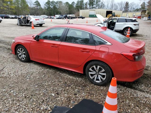 2HGFE2F23PH539218 - 2023 HONDA CIVIC LX RED photo 2