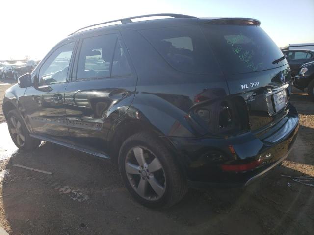 4JGBB8GB6BA735728 - 2011 MERCEDES-BENZ ML 350 4MATIC BLACK photo 2