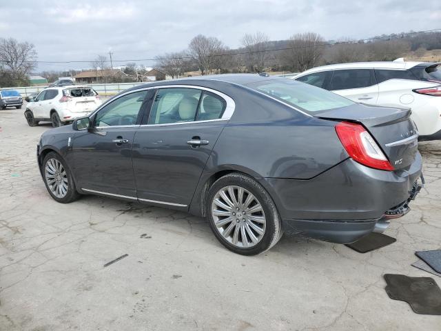 1LNHL9DK6FG608174 - 2015 LINCOLN MKS CHARCOAL photo 2