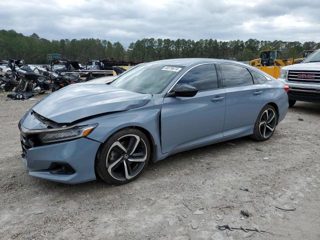 1HGCV1F35MA043398 - 2021 HONDA ACCORD SPORT GRAY photo 1