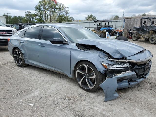 1HGCV1F35MA043398 - 2021 HONDA ACCORD SPORT GRAY photo 4