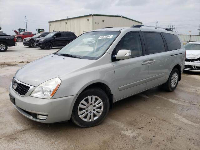 KNDMG4C75E6584638 - 2014 KIA SEDONA LX SILVER photo 1