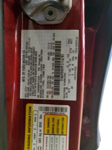 1FA6P0HD9F5116781 - 2015 FORD FUSION SE RED photo 12