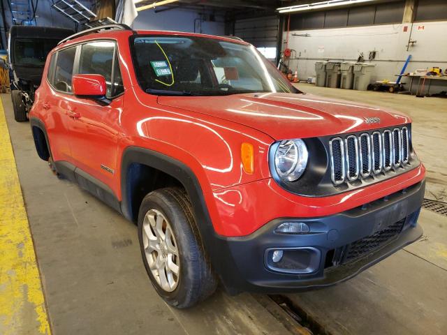 ZACCJBBB5JPJ31325 - 2018 JEEP RENEGADE LATITUDE RED photo 1