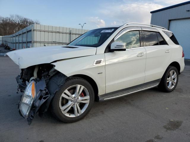 4JGDA5HB8CA019830 - 2012 MERCEDES-BENZ ML 350 4MATIC WHITE photo 1