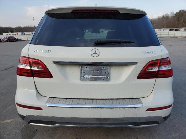 4JGDA5HB8CA019830 - 2012 MERCEDES-BENZ ML 350 4MATIC WHITE photo 6