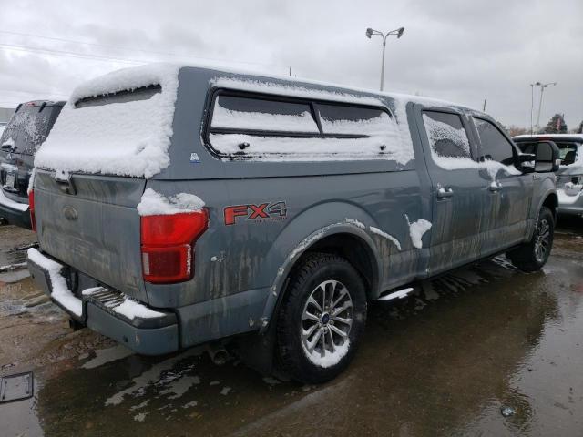 1FTFW1E47KKE71645 - 2019 FORD F150 SUPERCREW GRAY photo 3