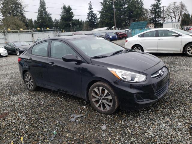 KMHCT4AE2HU224389 - 2017 HYUNDAI ACCENT SE BLACK photo 4