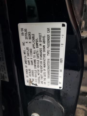 19UUA66236A073314 - 2006 ACURA 3.2TL BLACK photo 12