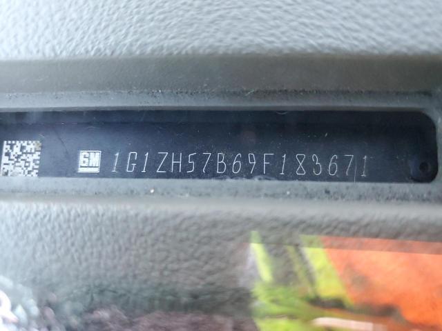 1G1ZH57B69F183671 - 2009 CHEVROLET MALIBU 1LT GRAY photo 12