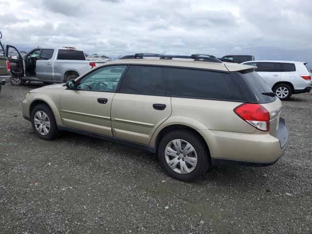 4S4BP60C187306821 - 2008 SUBARU OUTBACK TAN photo 2