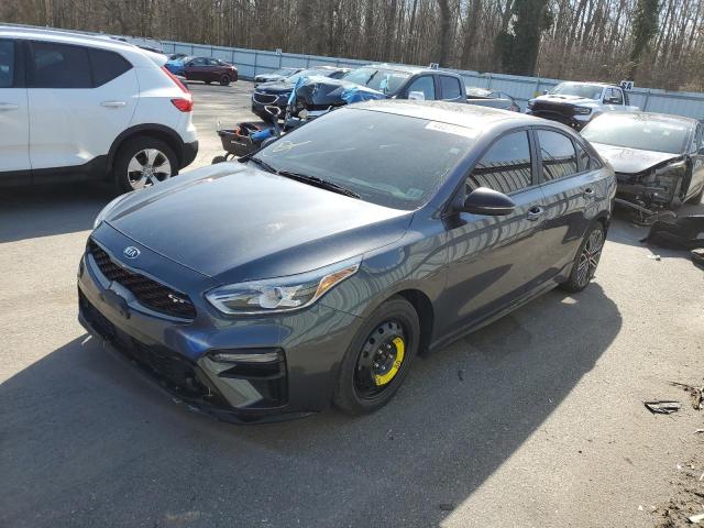 3KPF44AC6ME367254 - 2021 KIA FORTE GT GRAY photo 1