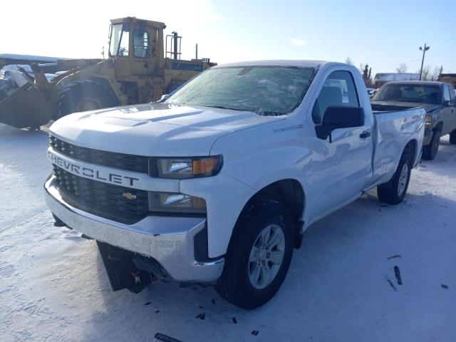 3GCNYAED1NG219424 - 2022 CHEVROLET SILVERADO K1500 WHITE photo 1