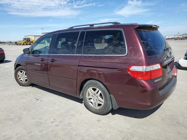 5FNRL38607B451403 - 2007 HONDA ODYSSEY EXL BURGUNDY photo 2