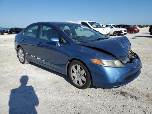 1HGFA16567L088448 - 2007 HONDA CIVIC LX BLUE photo 4