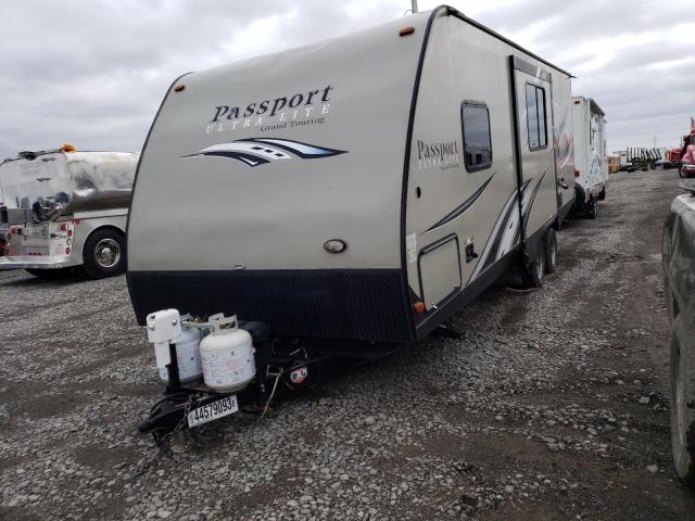 4YDT24025FT414945 - 2015 KEYSTONE PASSPORT WHITE photo 2