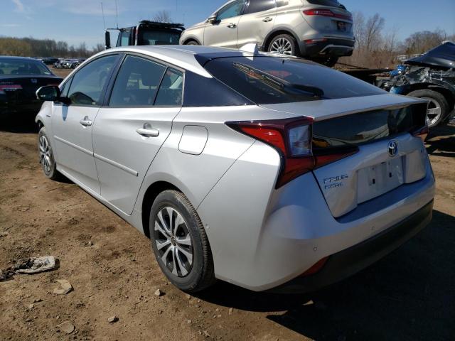 JTDL9RFU0L3021225 - 2020 TOYOTA PRIUS LE SILVER photo 2