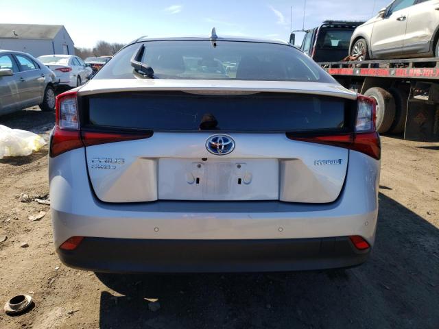 JTDL9RFU0L3021225 - 2020 TOYOTA PRIUS LE SILVER photo 6