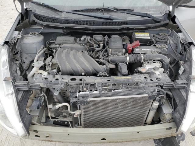 3N1CN7AP2KL833021 - 2019 NISSAN VERSA S GRAY photo 11