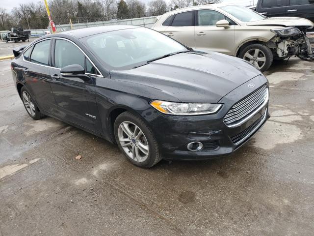 3FA6P0RU6FR289346 - 2015 FORD FUSION TITANIUM HEV BLACK photo 4