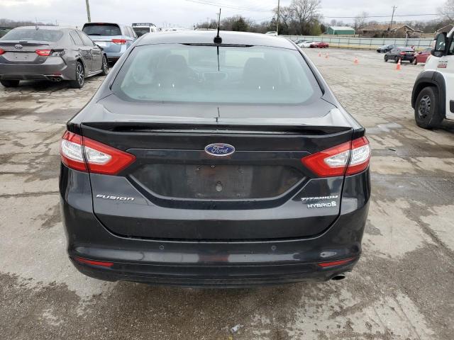 3FA6P0RU6FR289346 - 2015 FORD FUSION TITANIUM HEV BLACK photo 6