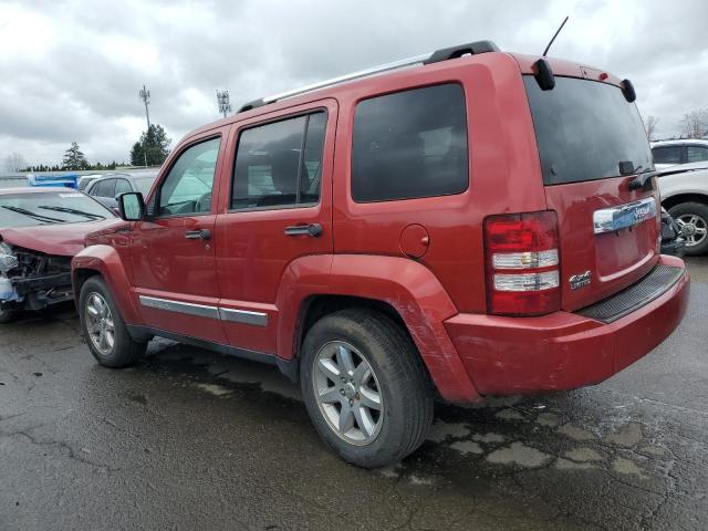 1J8GN58K38W189165 - 2008 JEEP LIBERTY LIMITED RED photo 2