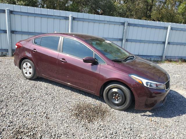 3KPFK4A76HE138426 - 2017 KIA FORTE LX BURGUNDY photo 4