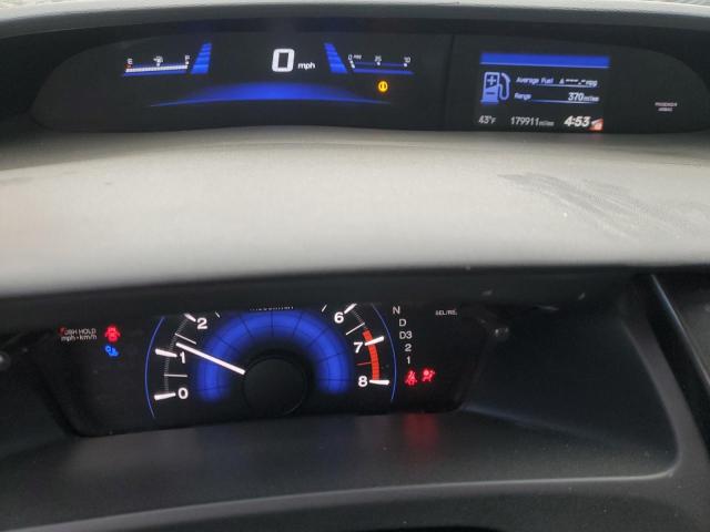 2HGFB2F97DH524982 - 2013 HONDA CIVIC EXL ვერცხლისფერი ფოტო 9