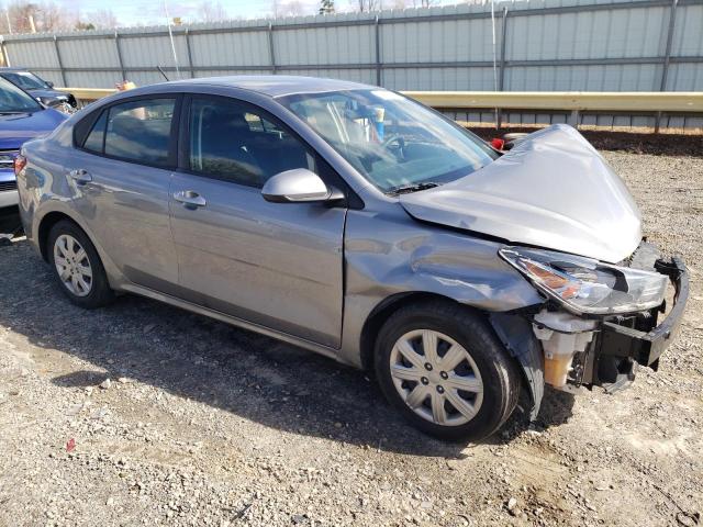 3KPA24AD7NE431473 - 2022 KIA RIO LX GRAY photo 4