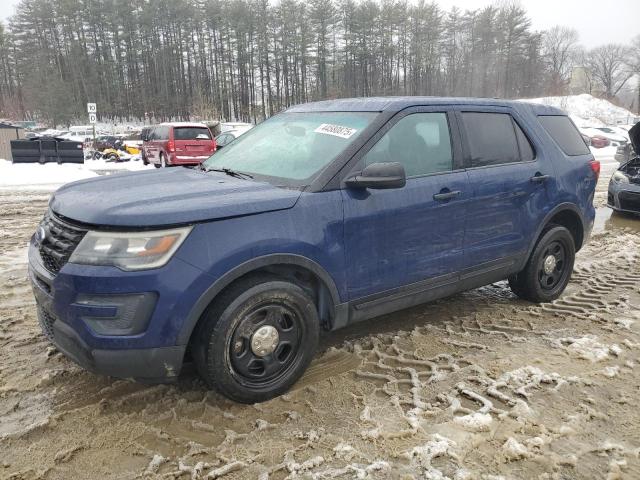 1FM5K8AT1GGC07677 - 2016 FORD EXPLORER POLICE INTERCEPTOR BLUE photo 1