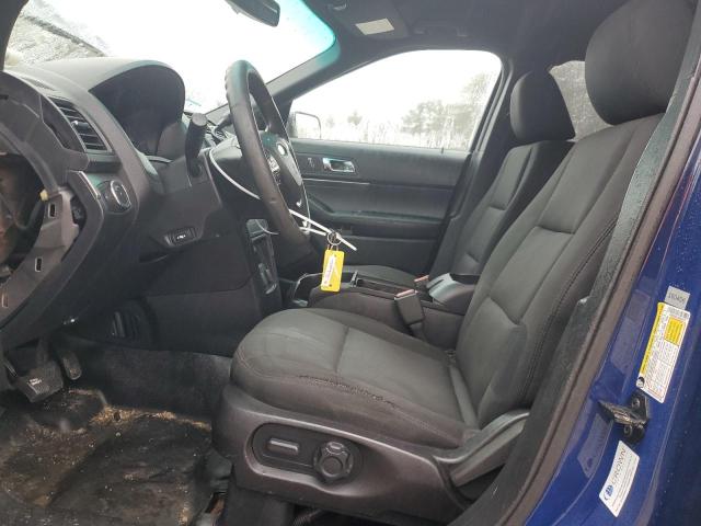 1FM5K8AT1GGC07677 - 2016 FORD EXPLORER POLICE INTERCEPTOR BLUE photo 7