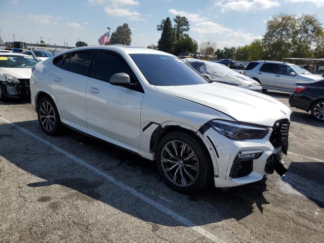 5UXCY8C09L9C75612 - 2020 BMW X6 M50I WHITE photo 4