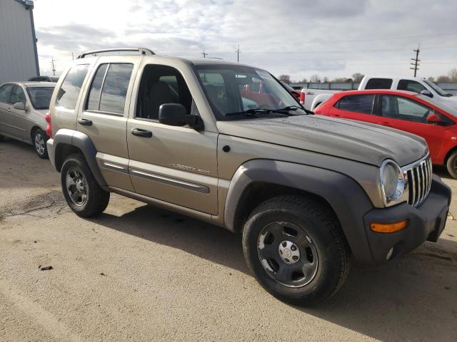 1J8GL48K73W586340 - 2003 JEEP LIBERTY SPORT TAN photo 4