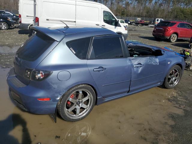 JM1BK34L681873721 - 2008 MAZDA SPEED 3 BLUE photo 3