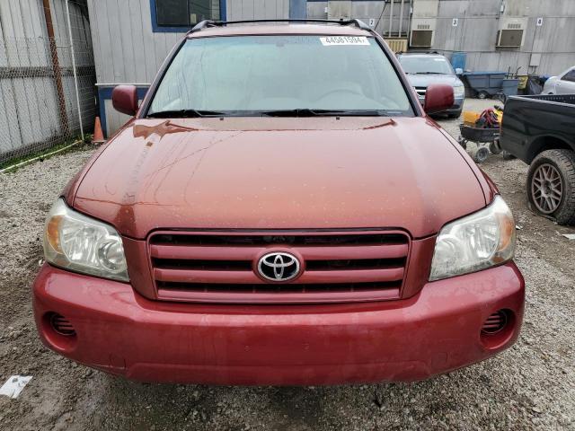 JTEDP21A150052918 - 2005 TOYOTA HIGHLANDER LIMITED RED photo 5