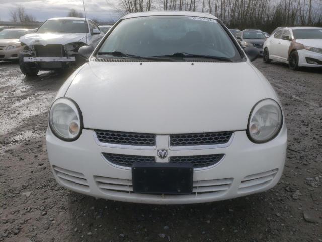 1B3ES56C35D285969 - 2005 DODGE NEON SXT WHITE photo 5