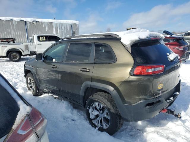 1C4PJMBS2EW310818 - 2014 JEEP CHEROKEE TRAILHAWK GREEN photo 2