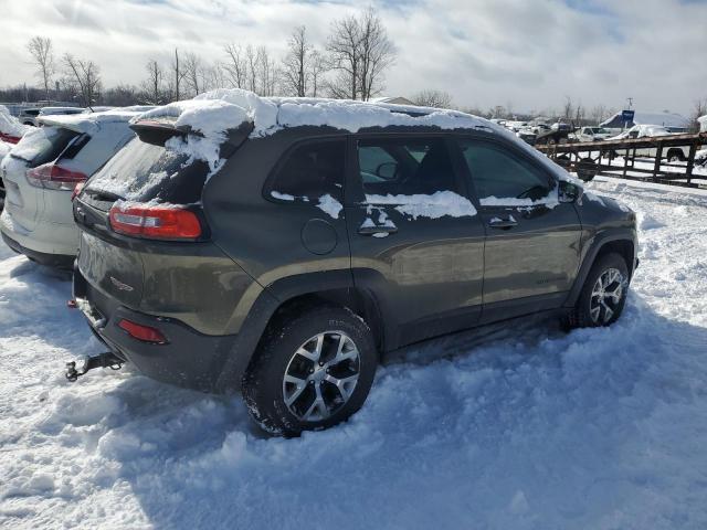 1C4PJMBS2EW310818 - 2014 JEEP CHEROKEE TRAILHAWK GREEN photo 3