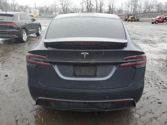 7SAXCAE55NF344869 - 2022 TESLA MODEL X GRAY photo 6