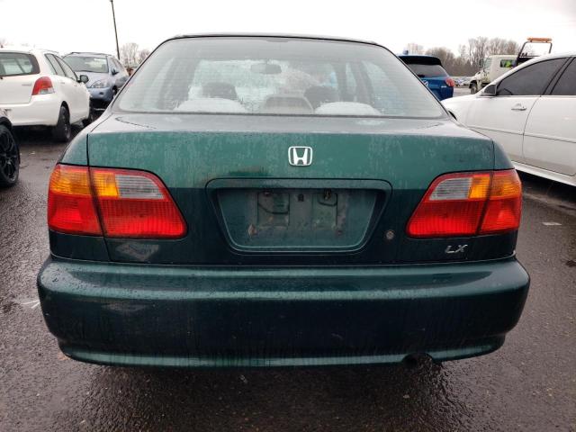 2HGEJ667XXH592783 - 1999 HONDA CIVIC LX GREEN photo 6