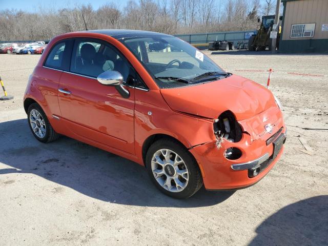 3C3CFFCR6GT193460 - 2016 FIAT 500 LOUNGE ORANGE photo 4