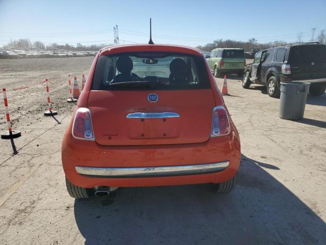 3C3CFFCR6GT193460 - 2016 FIAT 500 LOUNGE ORANGE photo 6