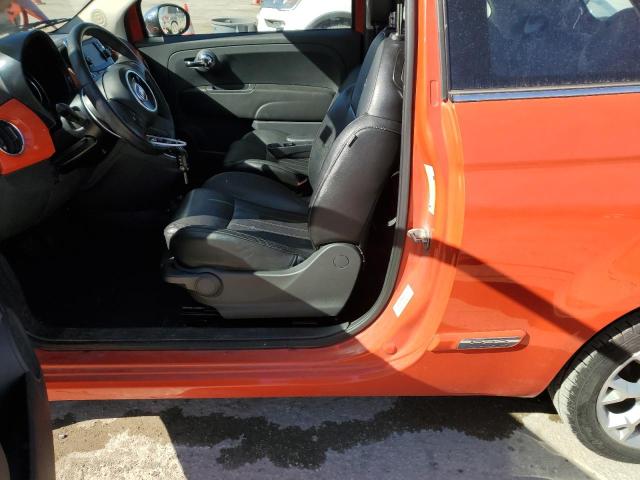 3C3CFFCR6GT193460 - 2016 FIAT 500 LOUNGE ORANGE photo 7